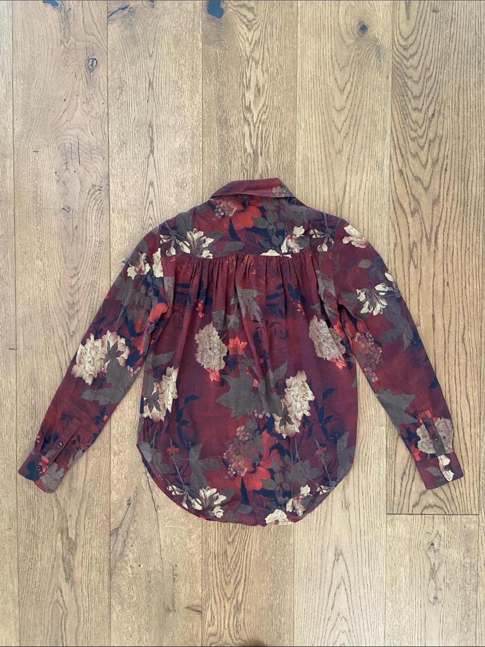 Peruvian Connection Tea House Button Down Blouse - Picture 8 of 10